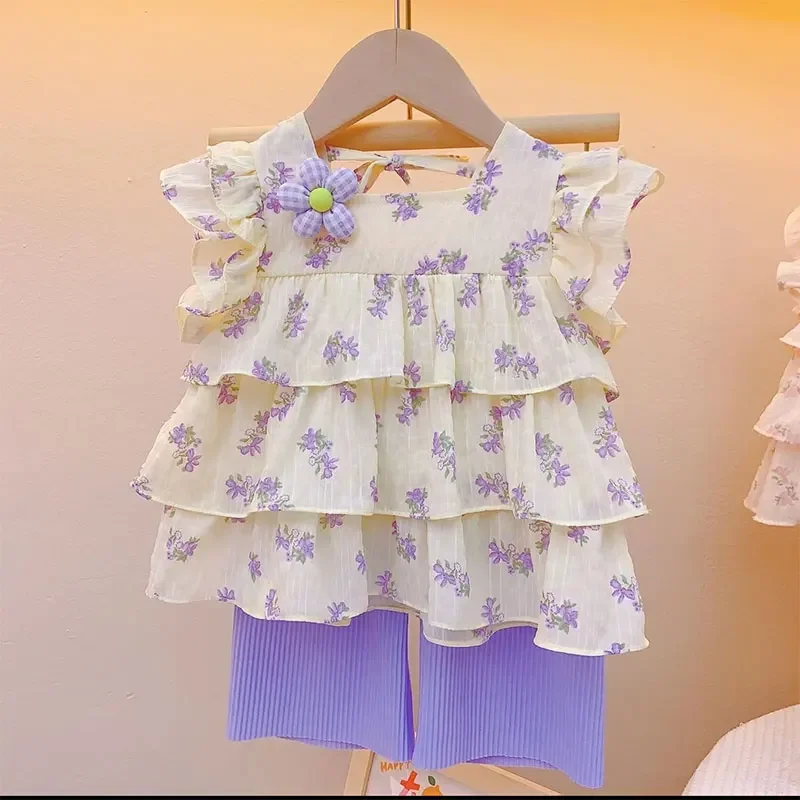 Elegant Fashion Harajuku Slim Fit Children Clothes Loose Casual All Match Sleeveless Tops Solid Wide Leg Pants Two Piece Set
Elegant Fashion Harajuku Slim Fit Children Clothes Loose Casual All Match Sleeveless Tops Solid Wide Leg Pants Two Piece Set