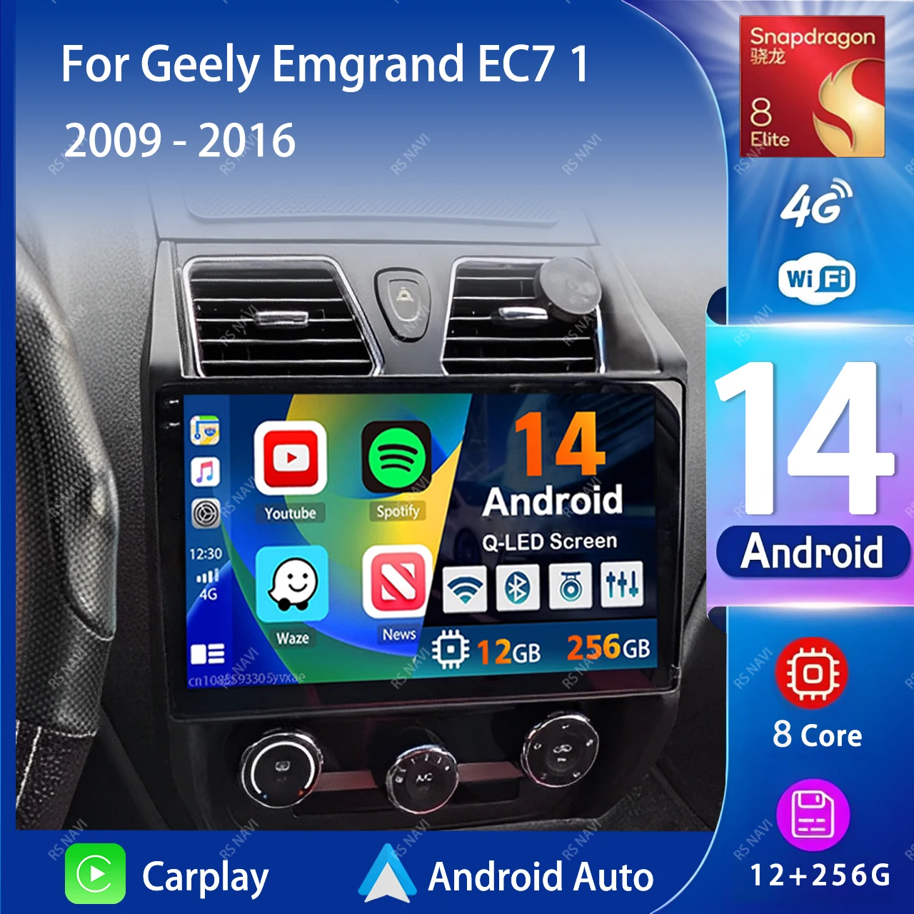 Android 14 Carplay Auto Car Radio Multimedia Player For Geely Emgrand EC7 1 2009 - 2016 2din Autoradio GPS Stereo 2din Head Unit
Android 14 Carplay Auto Car Radio Multimedia Player For Geely Emgrand EC7 1 2009 - 2016 2din Autoradio GPS Stereo 2din Head Unit