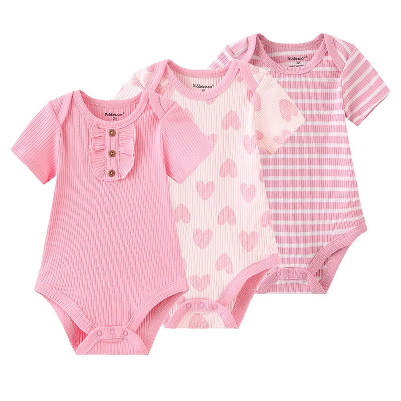 Baby Girl Pink Jumpsuits Sweet Heart Pattern Newborn Clothes Cotton Romper Toddler Boy Short-Sleeved Bodysuit 0-12 Months Onesie
Baby Girl Pink Jumpsuits Sweet Heart Pattern Newborn Clothes Cotton Romper Toddler Boy Short-Sleeved Bodysuit 0-12 Months Onesie