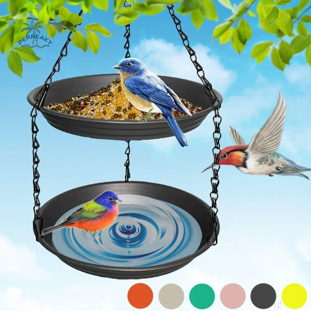 Hanging Double Layer Bird Feeder Large Capacity Convenient Bird Water Bowl Durable Dual-purpose Bird Feeding Dish Tree
Hanging Double Layer Bird Feeder Large Capacity Convenient Bird Water Bowl Durable Dual-purpose Bird Feeding Dish Tree