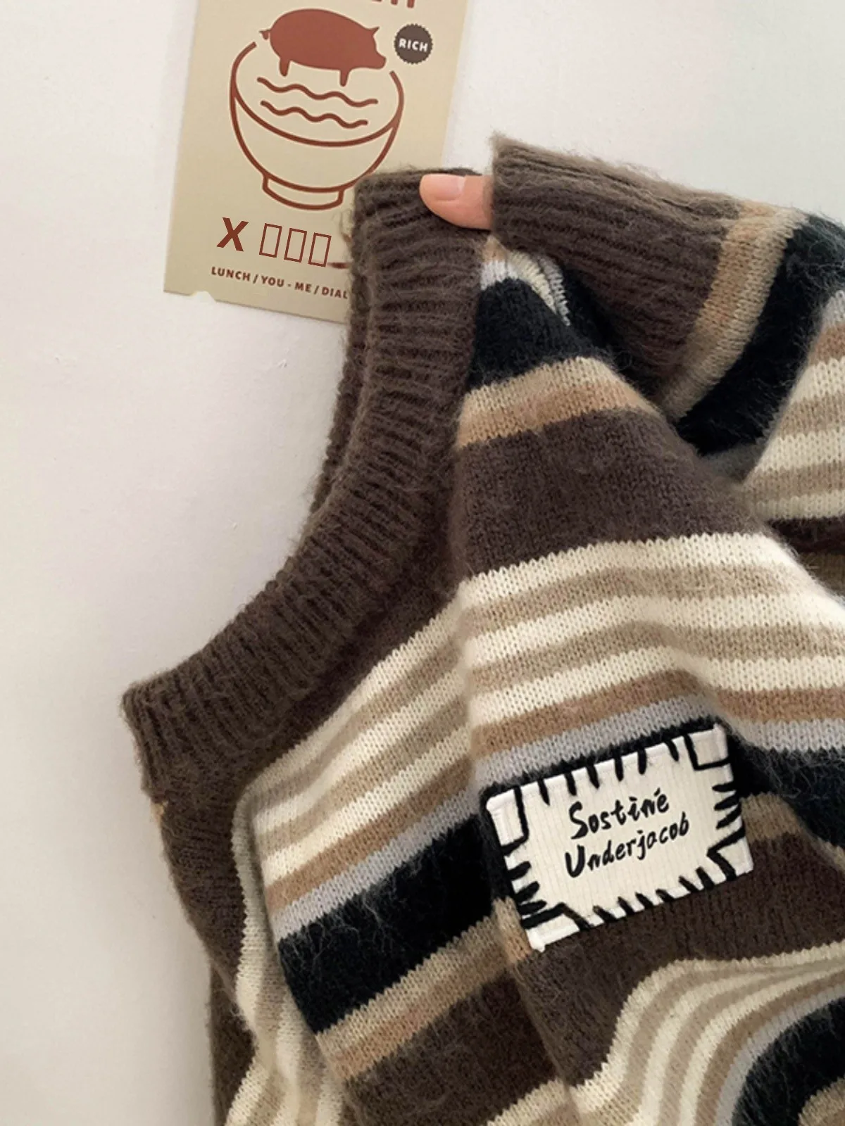 Men's Oversize Knitwear Sweater Hoodie Striped Autumn Winter Sle Lazy American Casual Outerwear Boy's Full Sve Crew Ne
Men's Oversize Knitwear Sweater Hoodie Striped Autumn Winter Sle Lazy American Casual Outerwear Boy's Full Sve Crew Ne