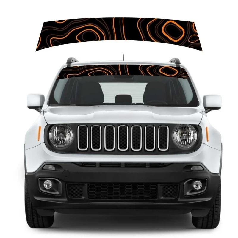 Car Vinyl Stickers windshield topographic map design compatible decals FOR Jeep Renegade
Car Vinyl Stickers windshield topographic map design compatible decals FOR Jeep Renegade