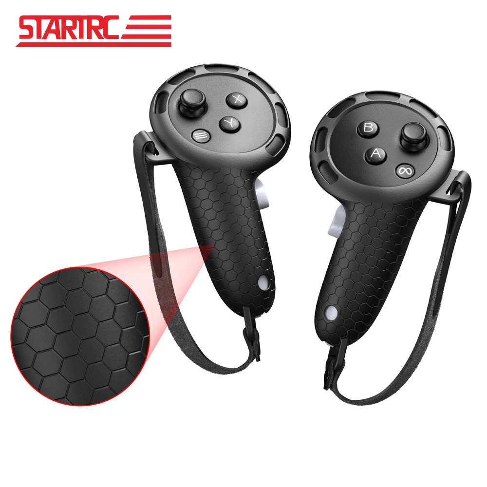 STARTRC Controller Silicone Cover for Meta Quest 3/3S Handle Grip Protector Anti-slip Game Controller Protective Case Sleeve
STARTRC Controller Silicone Cover for Meta Quest 3/3S Handle Grip Protector Anti-slip Game Controller Protective Case Sleeve