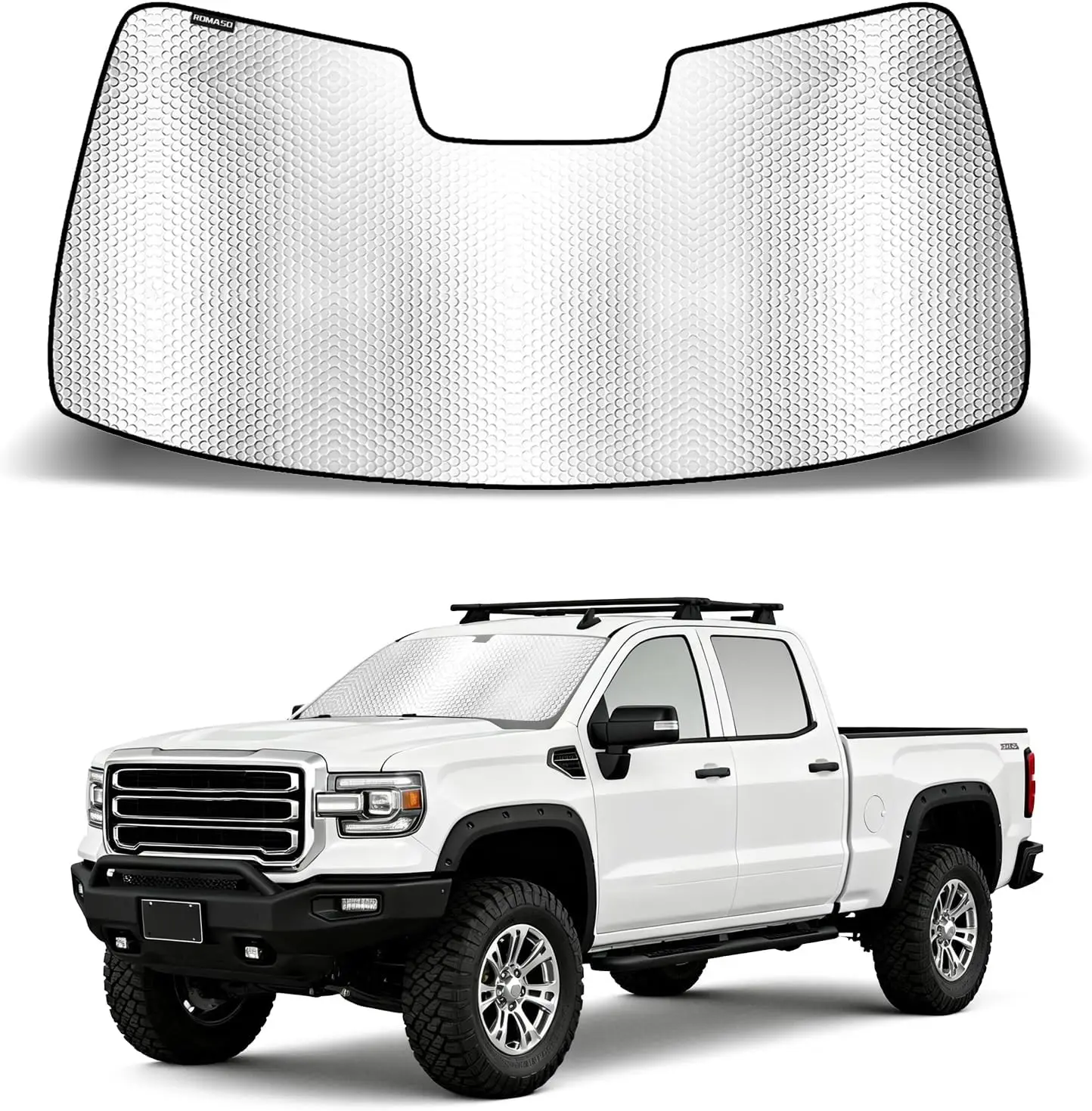 Windshield Sun Shade Compatible with Chevy Silverado/GMC Sierra 1500 2019-2024
Windshield Sun Shade Compatible with Chevy Silverado/GMC Sierra 1500 2019-2024