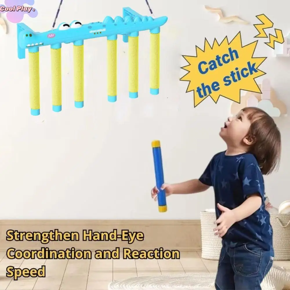 Crocodile Challenge Falling Sticks Game Exercise Prop Quick Reaction Catching Sticks Sensory Toy USB Rechargeable Falling
Crocodile Challenge Falling Sticks Game Exercise Prop Quick Reaction Catching Sticks Sensory Toy USB Rechargeable Falling