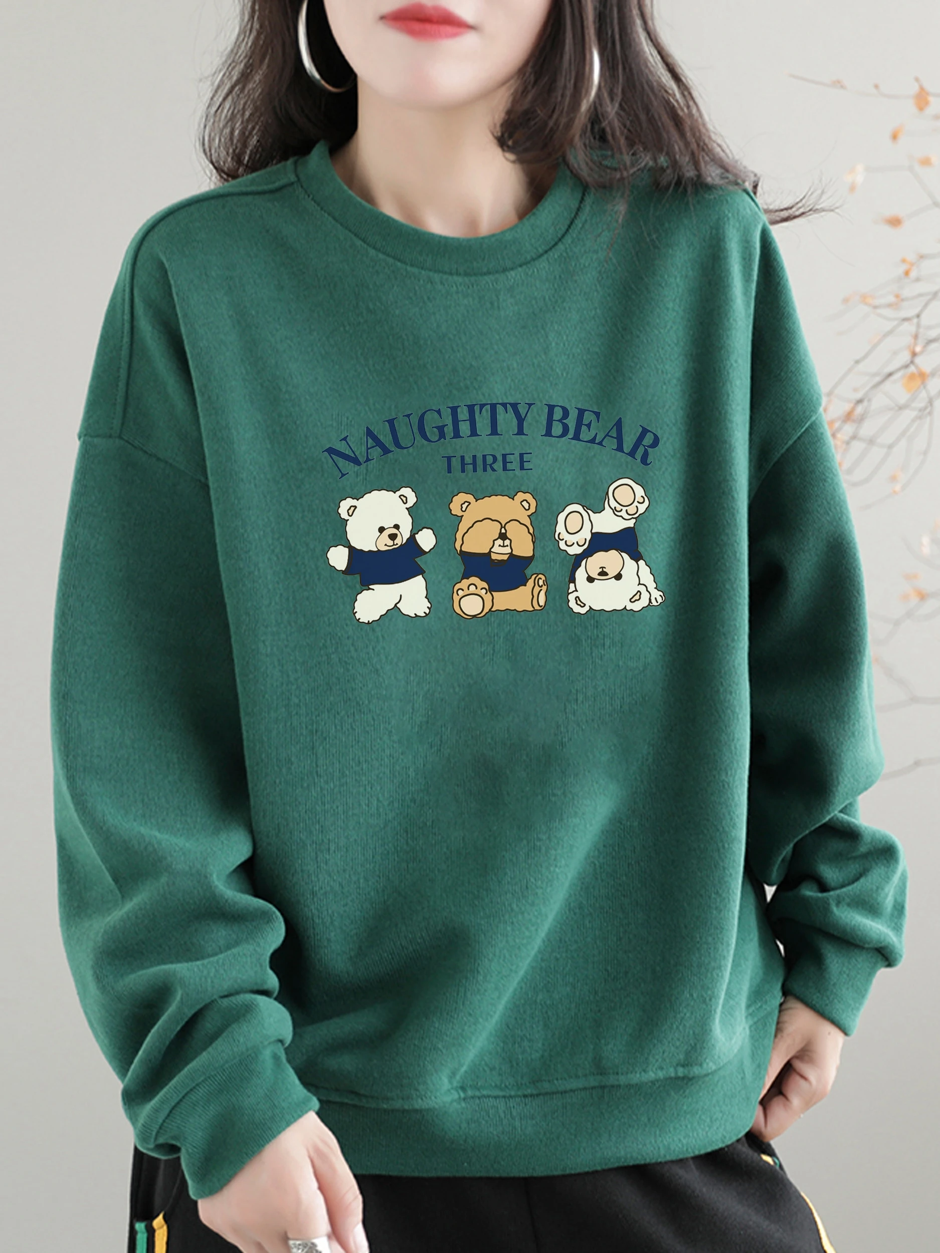 Green round Neck Sweatshirt Women's Early Spring 2025 New Retro Cartoon Print Large Size Loose Small Cotton Top
Green round Neck Sweatshirt Women's Early Spring 2025 New Retro Cartoon Print Large Size Loose Small Cotton Top