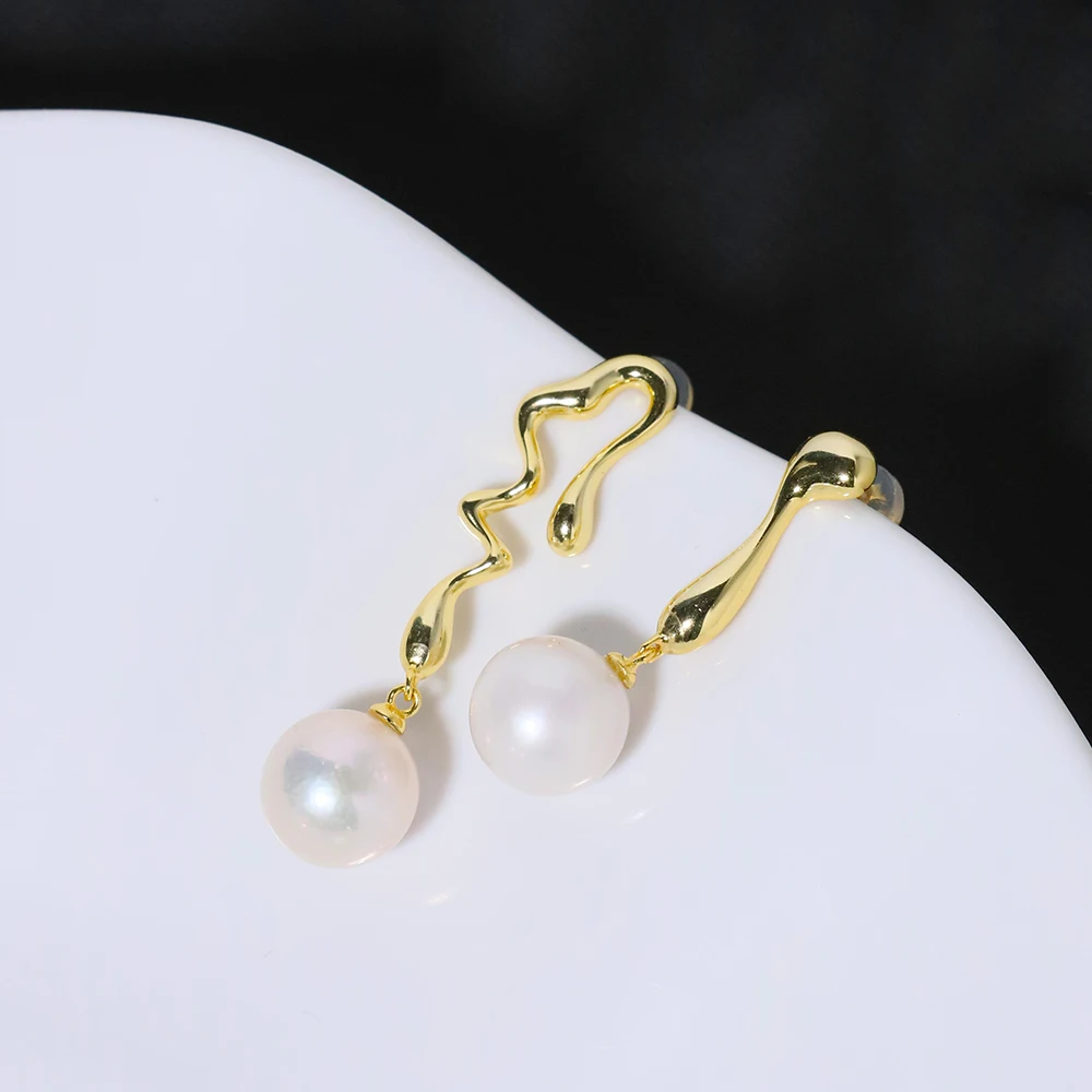Exquisite Handmade Boho Earrings for Women 18K Gold Plated Copper Irregular Pearl Drop Earrings Jewelry Valentine's Day Gift
Exquisite Handmade Boho Earrings for Women 18K Gold Plated Copper Irregular Pearl Drop Earrings Jewelry Valentine's Day Gift