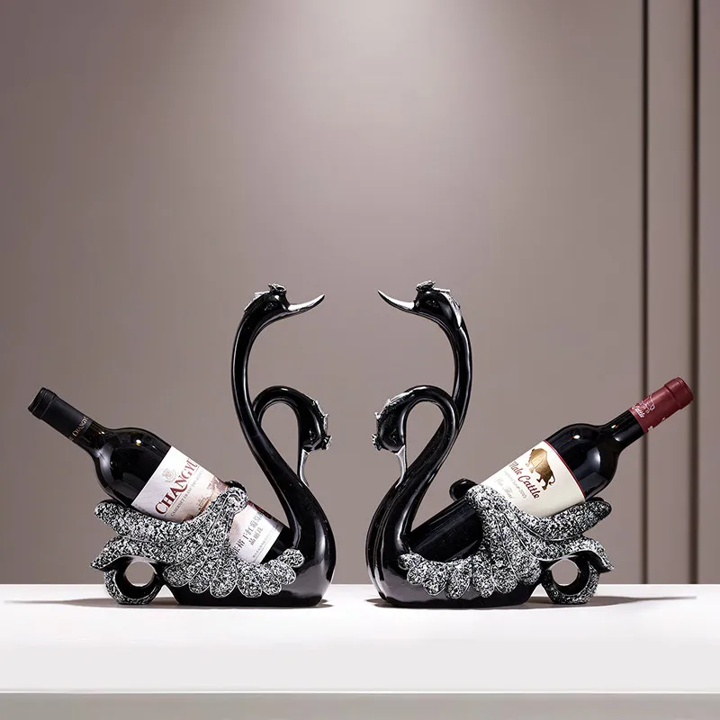 Slanted luxury black swan wine rack - premium wine bottle display stand
Slanted luxury black swan wine rack - premium wine bottle display stand