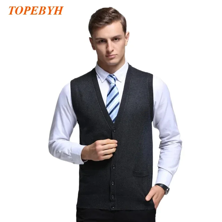 New Men's Business Casual Cardigan Wear Warm Sleeveless Wool Knitted Sweater Vest
New Men's Business Casual Cardigan Wear Warm Sleeveless Wool Knitted Sweater Vest