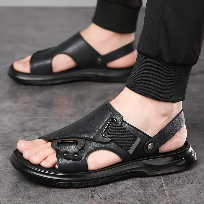 Summer Casual 2-in-1 Beach Shoes Genuine Leather Slides Non Slip Outdoor Slippers
Summer Casual 2-in-1 Beach Shoes Genuine Leather Slides Non Slip Outdoor Slippers