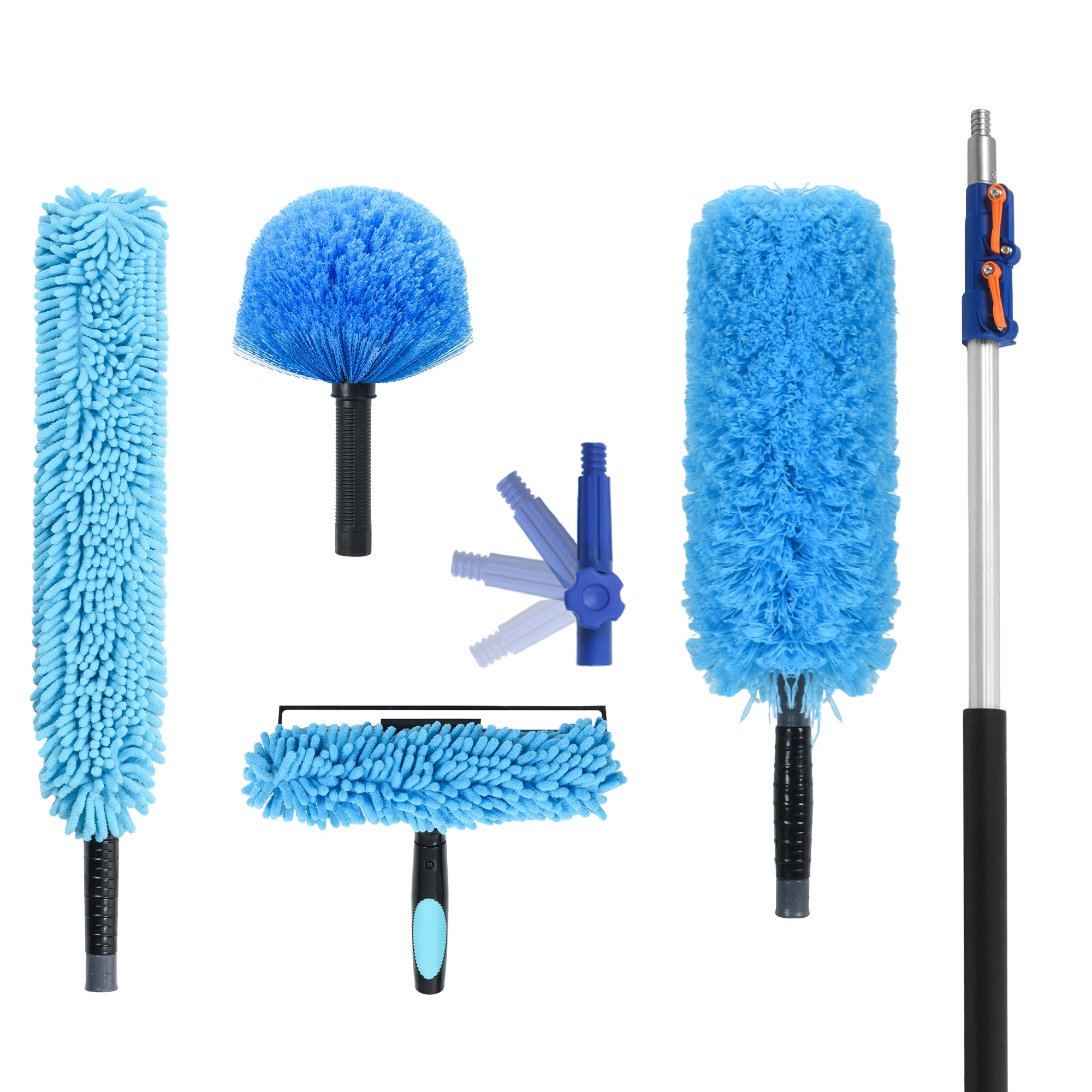 20 Foot High Reach Cleaning Kit with 5-12FT Telescoping Pole - High Ceiling Dusting and Window Cleaning Kit
20 Foot High Reach Cleaning Kit with 5-12FT Telescoping Pole - High Ceiling Dusting and Window Cleaning Kit