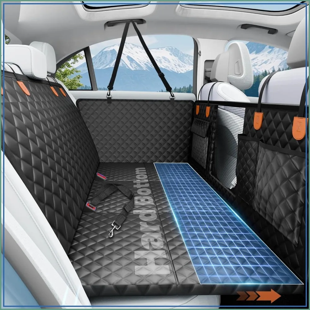400lbs Hard Bottom Dog Car Seat Cover, Waterproof Back Seat Extender with Mesh Window & Pockets
400lbs Hard Bottom Dog Car Seat Cover, Waterproof Back Seat Extender with Mesh Window & Pockets