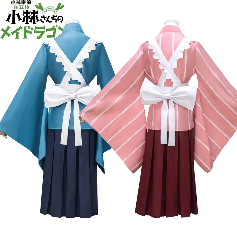 Miss Kobayashi's Dragon Kanna Kamui Tohru Cosplay Costume Pink Blue Maid Set Sweet Long Dress Stage Performance Costu yy:89
Miss Kobayashi's Dragon Kanna Kamui Tohru Cosplay Costume Pink Blue Maid Set Sweet Long Dress Stage Performance Costu yy:89