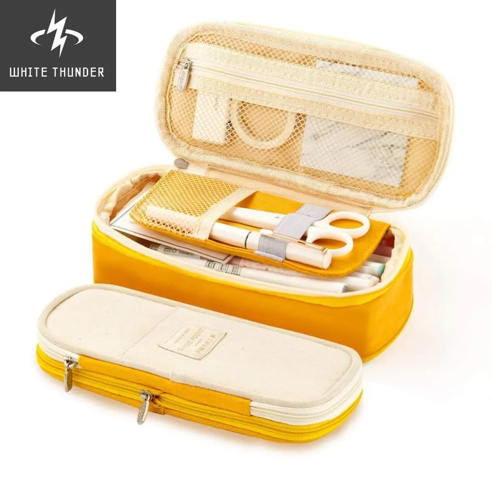 Kawaii Pencil Case Macaron Color Canvas Stretch Double Layer Large Capacity Pencil Box Cute Pencilcase Kids School Stationery
Kawaii Pencil Case Macaron Color Canvas Stretch Double Layer Large Capacity Pencil Box Cute Pencilcase Kids School Stationery