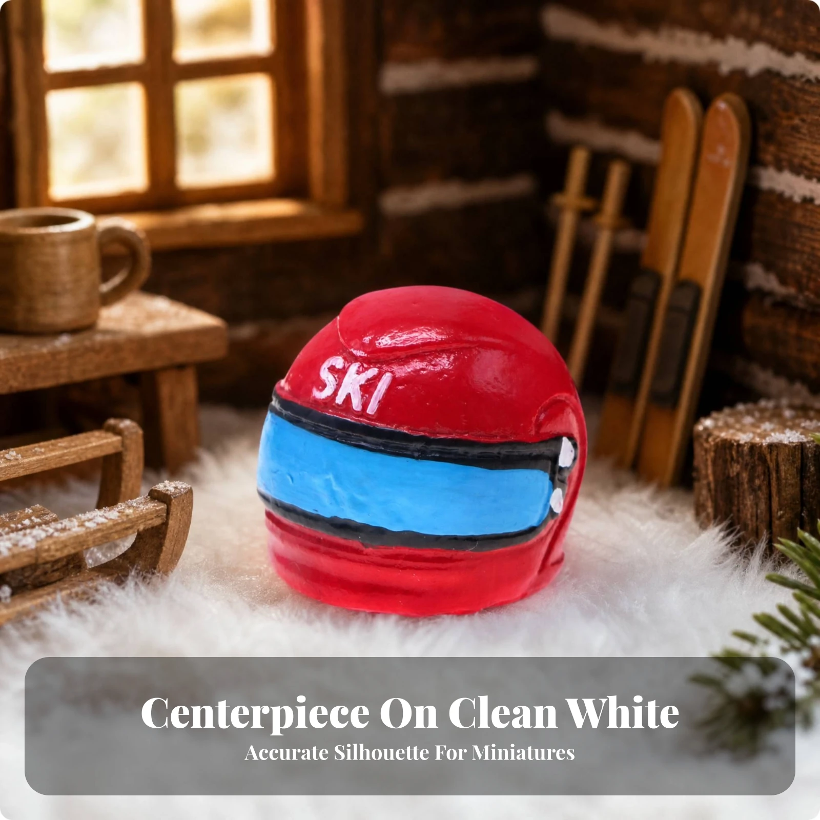 Miniature Ski Helmet Realistic Miniature Helmet with SKI Lettering Colorful Detailed for Diorama Builders, Winter Scene Dioramas
Miniature Ski Helmet Realistic Miniature Helmet with SKI Lettering Colorful Detailed for Diorama Builders, Winter Scene Dioramas