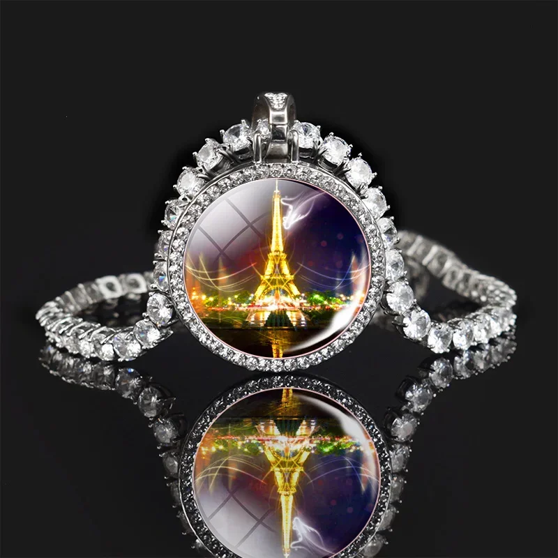 Choker Necklaces Paris Eiffel Tower Necklace Zircon Crystal Chain Angel Wing Pendant Necklace France Souvenir Gift 30MM
Choker Necklaces Paris Eiffel Tower Necklace Zircon Crystal Chain Angel Wing Pendant Necklace France Souvenir Gift 30MM