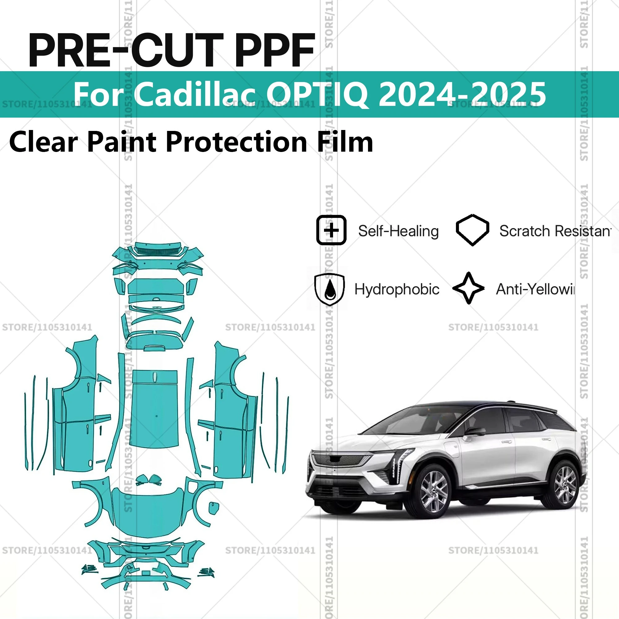 Для Cadillac OPTIQ 2024-2025: Предварительно вырезанная прозрачная защитная пленка PPF для автомобиля, профессиональная автомобильная пленка PPF для полной оклейки кузова
Для Cadillac OPTIQ 2024-2025: Предварительно вырезанная прозрачная защитная пленка PPF для автомобиля, профессиональная автомобильная пленка PPF для полной оклейки кузова