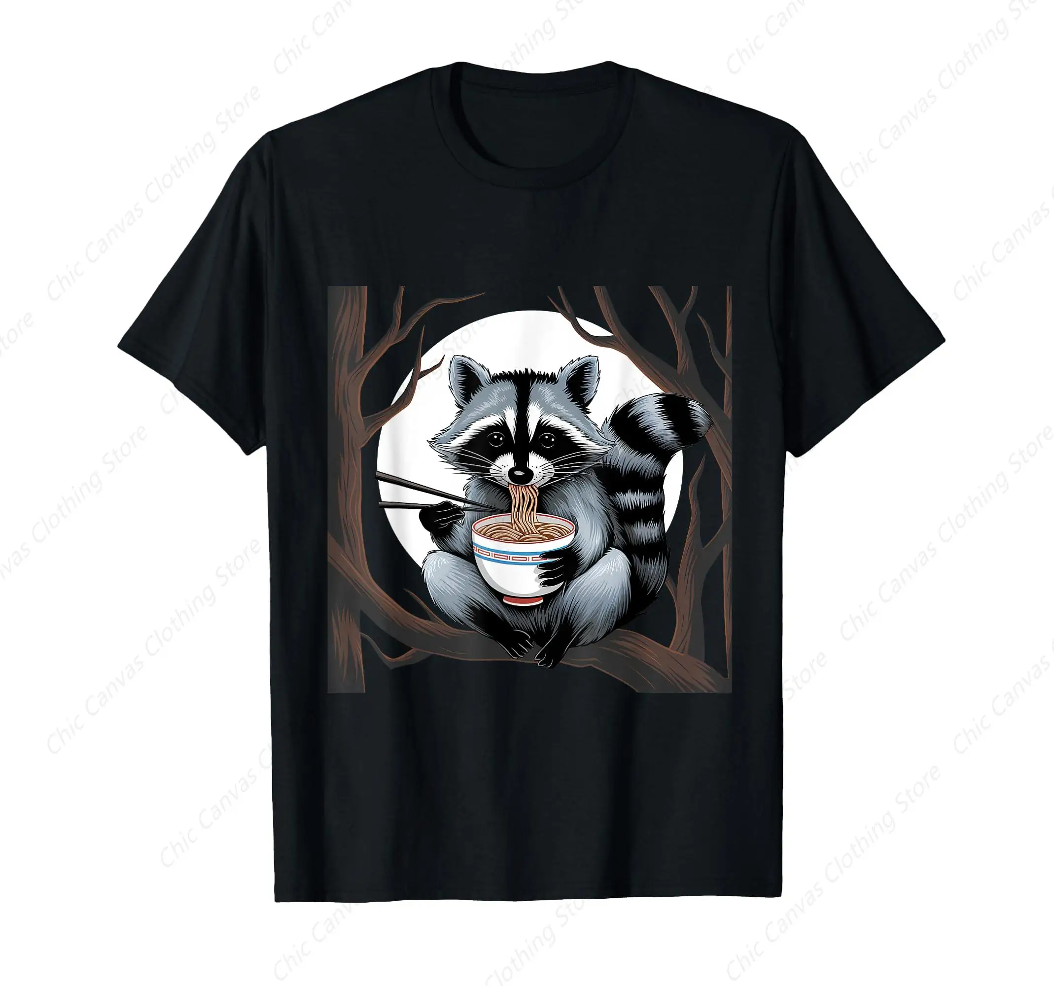 Eating Raccoon Instant Noodles Cup T-Shirt Fun Printed Men And Women Fit Cotton Casual Clothes
Eating Raccoon Instant Noodles Cup T-Shirt Fun Printed Men And Women Fit Cotton Casual Clothes