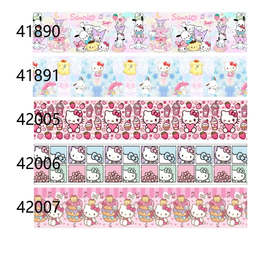 10yards Hello Kitty Sanrio Cartoon Grosgrain Ribbon for Hairbows Craft Materials DIY Accessories
10yards Hello Kitty Sanrio Cartoon Grosgrain Ribbon for Hairbows Craft Materials DIY Accessories