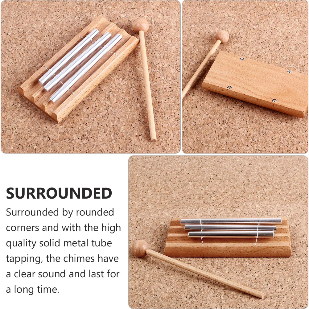 3 Tone Wooden Wind Chime Light Brown Kids Educational Toy Percussion Musical Tabletop Chimes Classroom Attention
3 Tone Wooden Wind Chime Light Brown Kids Educational Toy Percussion Musical Tabletop Chimes Classroom Attention