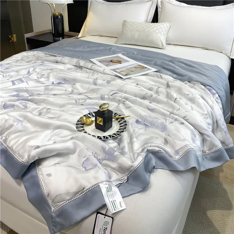 High end fiber summer double layer blanket silk quilted summer quilt elegant and skin friendly comfortable summer cool quilt
High end fiber summer double layer blanket silk quilted summer quilt elegant and skin friendly comfortable summer cool quilt