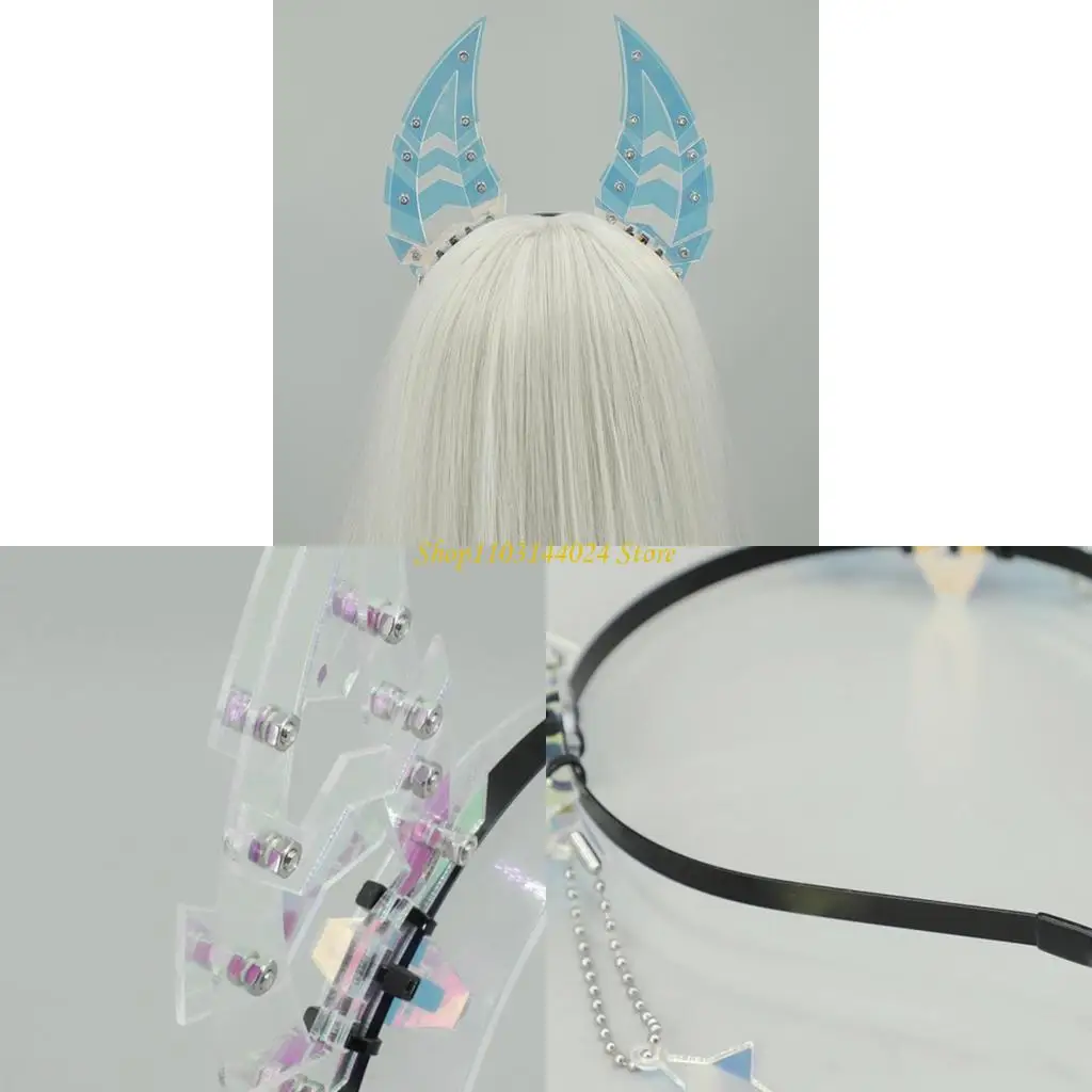 N5Ke Легкая полоса волос в панк -стиле косплей аксессуары для волос.
N5Ke Легкая полоса волос в панк -стиле косплей аксессуары для волос.