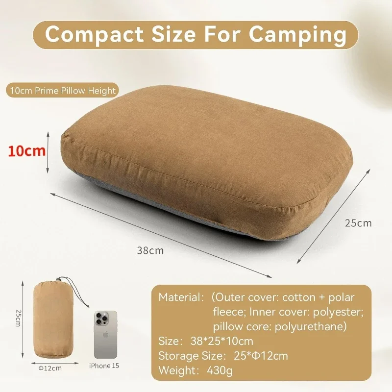 Ergonomic Camping Pillow - Ultralight Memory Foam Travel Pillow with Washable Cover for Backpacking Hiking Car Sleeping
Ergonomic Camping Pillow - Ultralight Memory Foam Travel Pillow with Washable Cover for Backpacking Hiking Car Sleeping