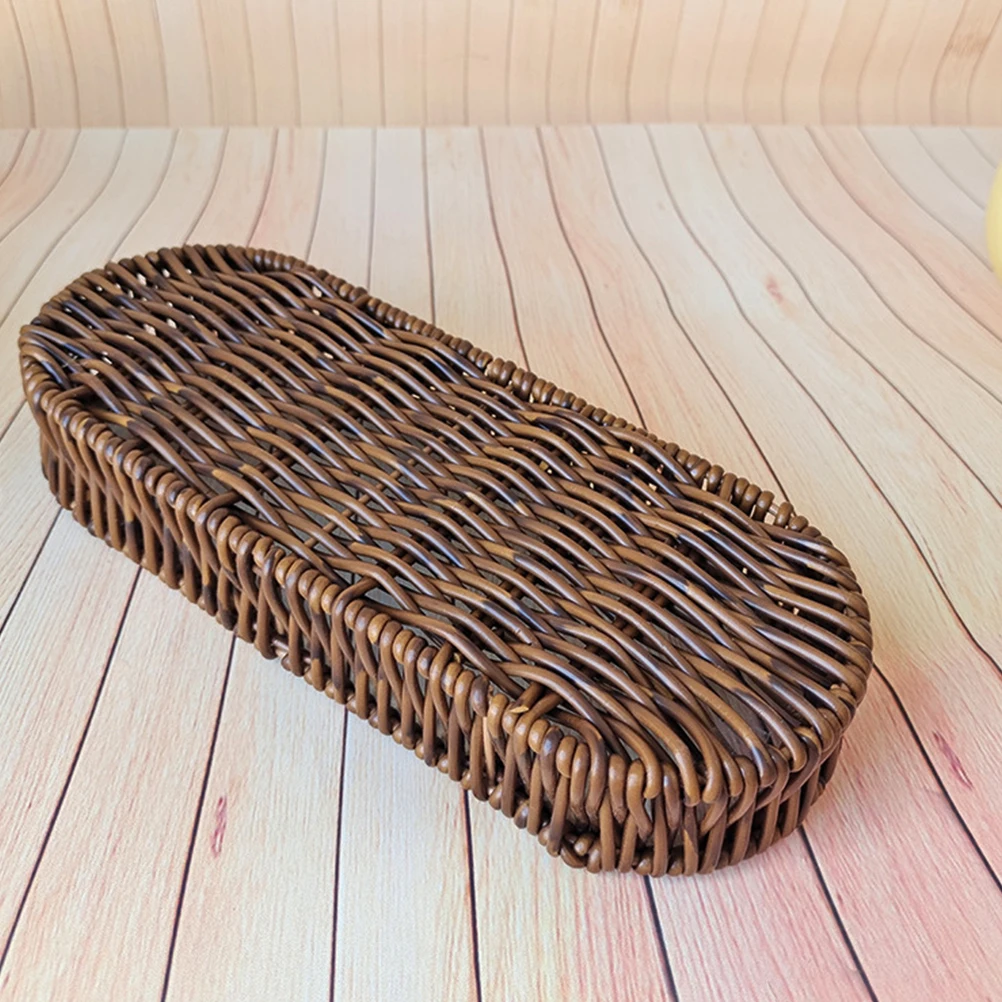 Bread Basket Woven Storage Vintage Picnic Rattan Fruit Harvest Baskets Knife Fork Chopsticks Tableware Spacious Capacity Plastic
Bread Basket Woven Storage Vintage Picnic Rattan Fruit Harvest Baskets Knife Fork Chopsticks Tableware Spacious Capacity Plastic