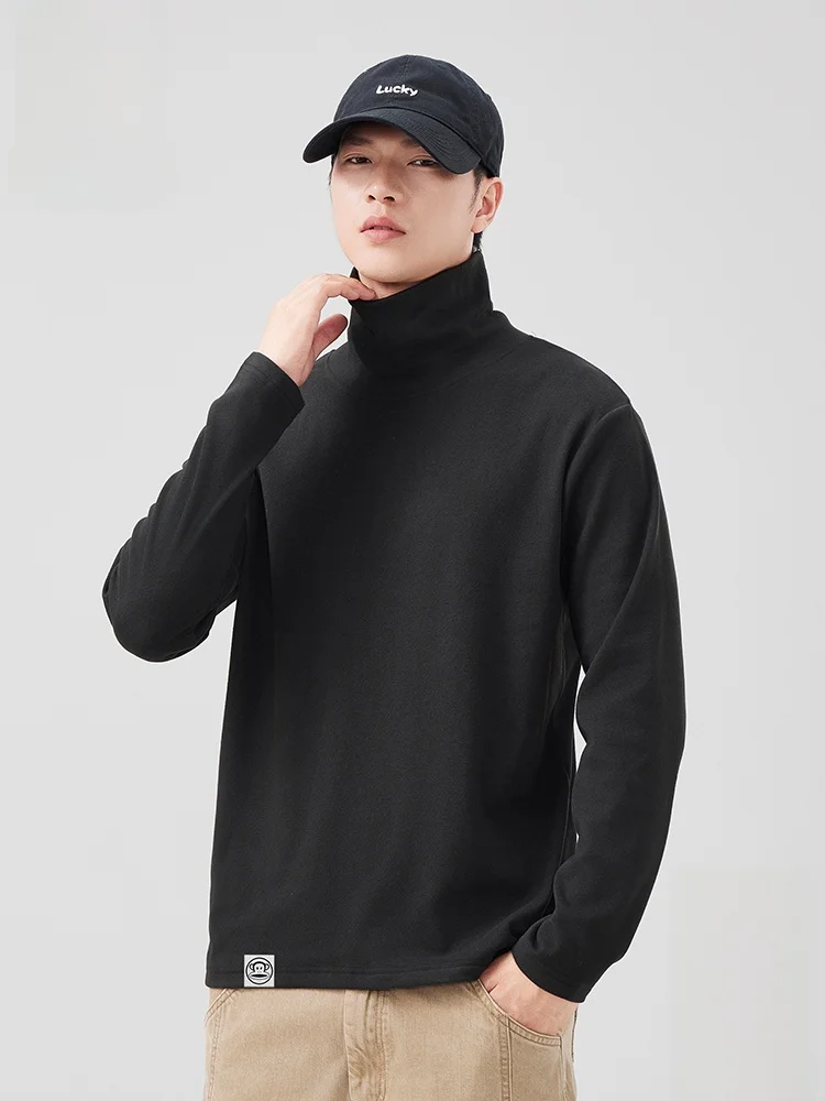 PaulFrank High Collar Long Sve T-irt Men's Loose Fit Casual Pure Color Autumn Winter Faion Comfortable Polyester Fiber
PaulFrank High Collar Long Sve T-irt Men's Loose Fit Casual Pure Color Autumn Winter Faion Comfortable Polyester Fiber