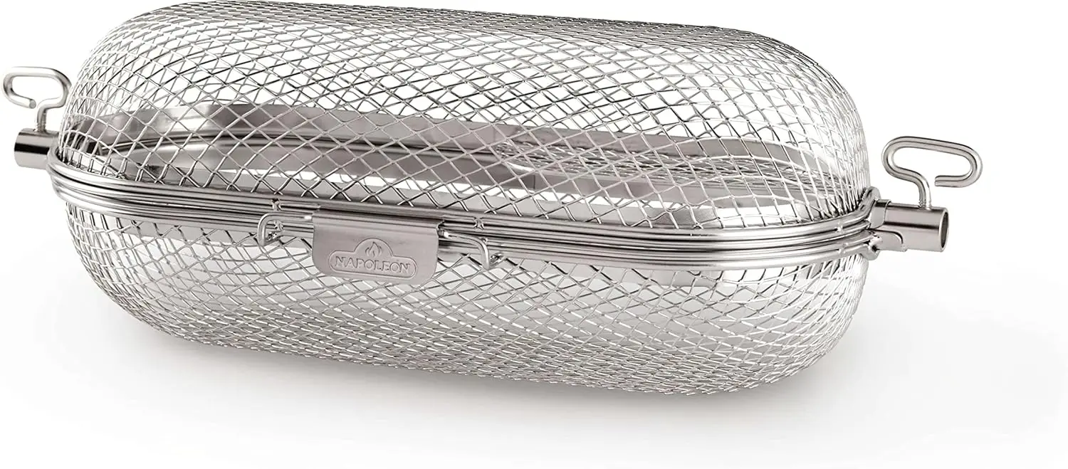 Rotisserie Grill Basket - Stainless Steel, Fits Standard Spit Rods, Perfect for Wings, Fries, Veggies
Rotisserie Grill Basket - Stainless Steel, Fits Standard Spit Rods, Perfect for Wings, Fries, Veggies