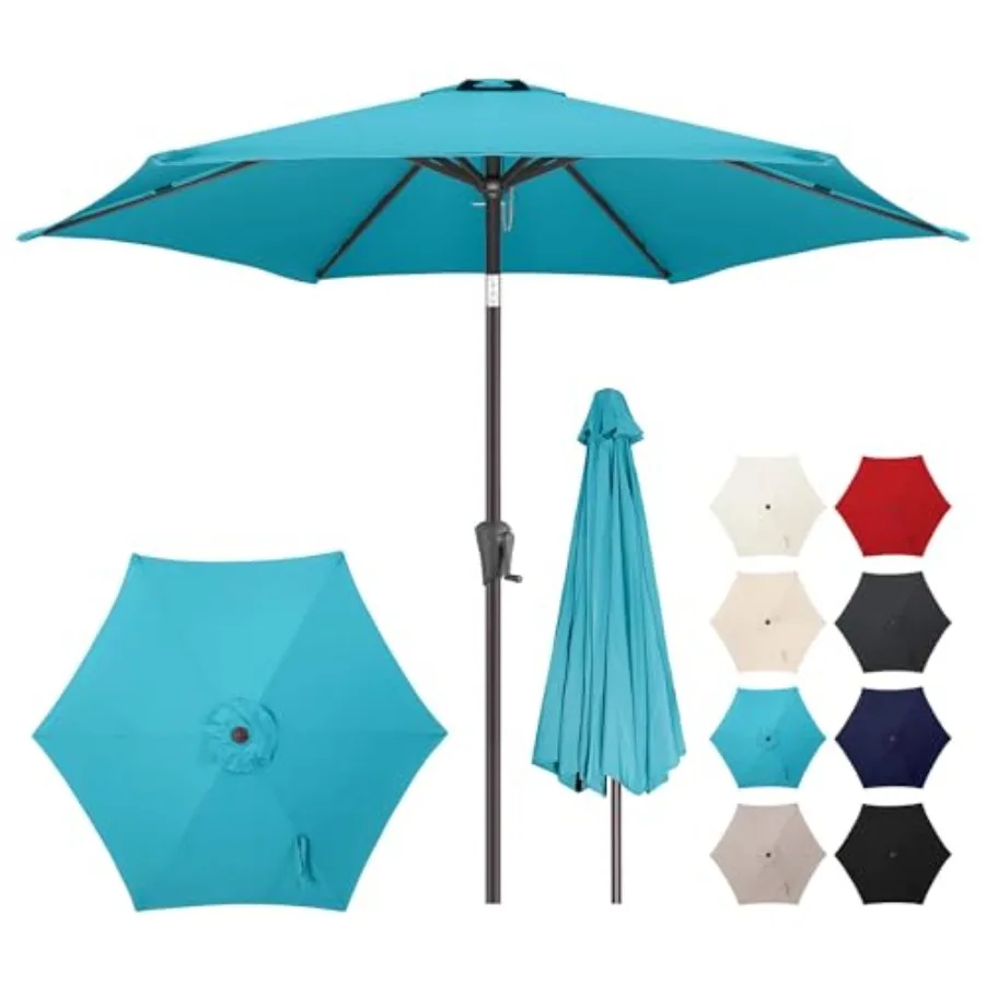 7.5ft Outdoor Patio Umbrella - Table Umbrella Waterprool UV Protection, Sombrillas de Patio with Push Button Tilt, Sun Umbrella
7.5ft Outdoor Patio Umbrella - Table Umbrella Waterprool UV Protection, Sombrillas de Patio with Push Button Tilt, Sun Umbrella