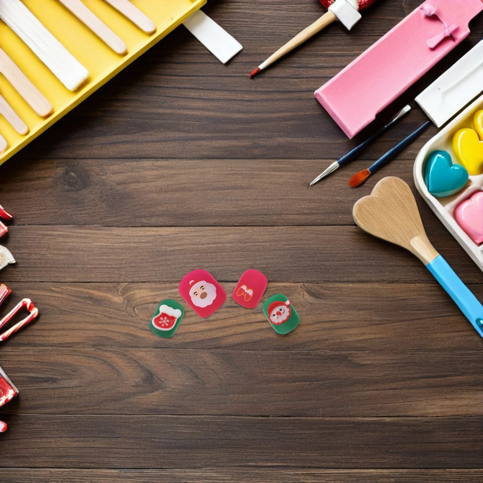 1Set Almond Shape Christmas Press on Nails Short Full Cover French Tip Fake Nails Removable 3D Holiday Nail Art Party DIY
1Set Almond Shape Christmas Press on Nails Short Full Cover French Tip Fake Nails Removable 3D Holiday Nail Art Party DIY