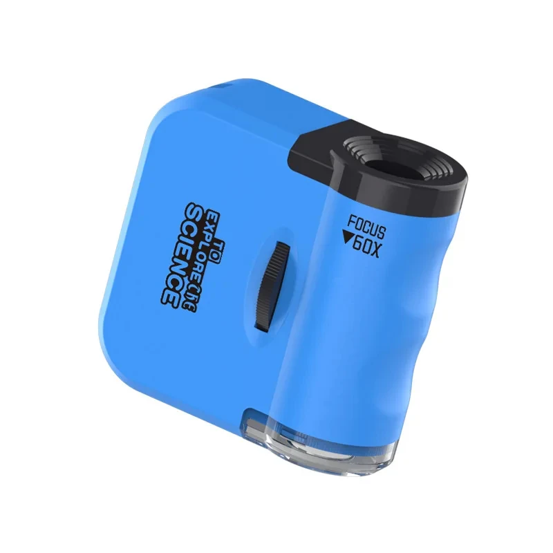 Mini Microscope Keychain Science Outdoor Exploration Children's Portable Puzzle Toys