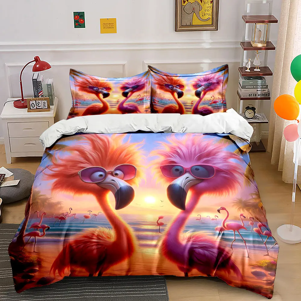 3pcs Pink flamingos under sunlight Duvet Cover Set with 3D Printing Design Soft Polyester Bedding Set All-Season Comfort
3pcs Pink flamingos under sunlight Duvet Cover Set with 3D Printing Design Soft Polyester Bedding Set All-Season Comfort