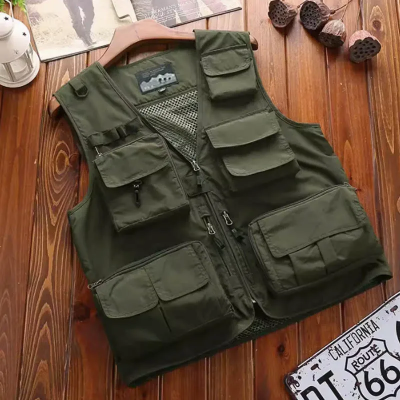 Spring and autumn vest men and women in multi-bag jacket vest outdoor leisure jacket sport photography fishing
Spring and autumn vest men and women in multi-bag jacket vest outdoor leisure jacket sport photography fishing