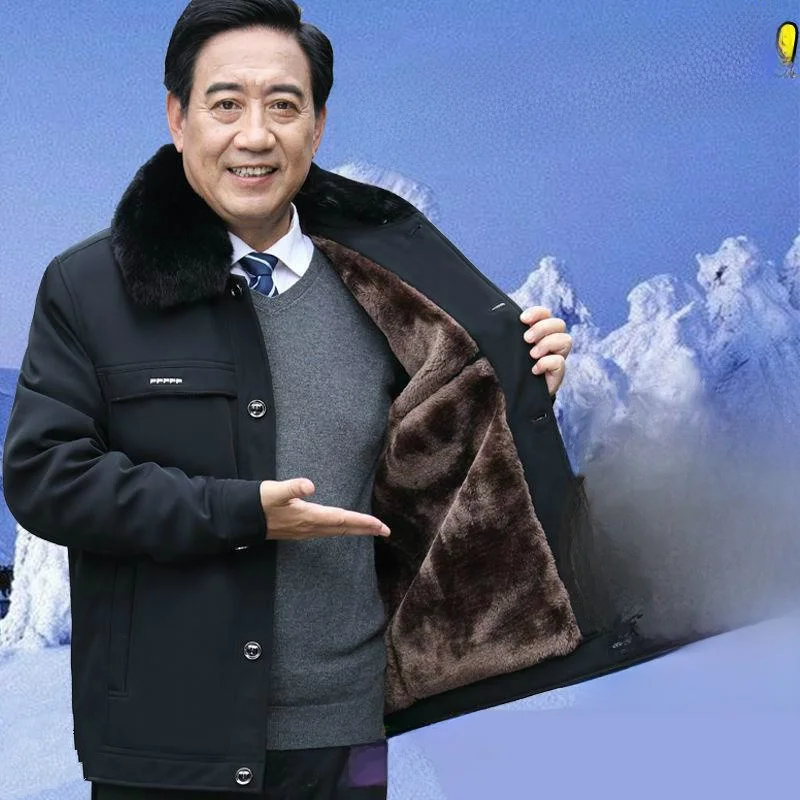 Мужская утепленная хлопковая куртка на флисовой подкладке: теплая зимняя верхняя одежда для мужчин среднего и старшего возраста, высококачественное комфортное пальто
Мужская утепленная хлопковая куртка на флисовой подкладке: теплая зимняя верхняя одежда для мужчин среднего и старшего возраста, высококачественное комфортное пальто