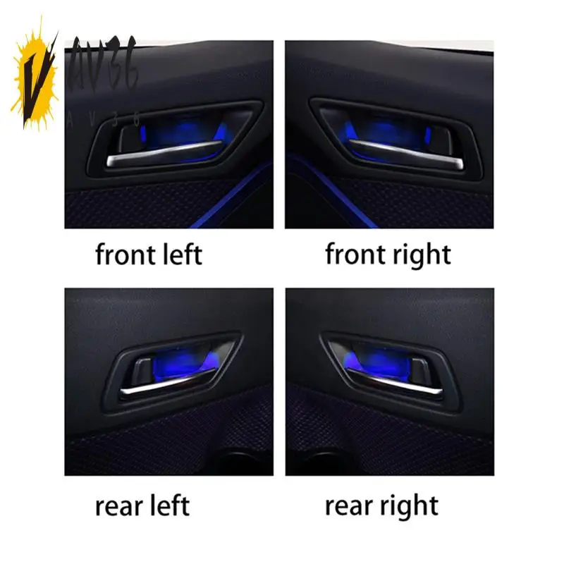 AV36-For Toyota C-HR CHR 2018-2023 Inner Door Handle Bowl Atmosphere Light Car Door Bowl Handle Frame LED Ice Blue Light
AV36-For Toyota C-HR CHR 2018-2023 Inner Door Handle Bowl Atmosphere Light Car Door Bowl Handle Frame LED Ice Blue Light