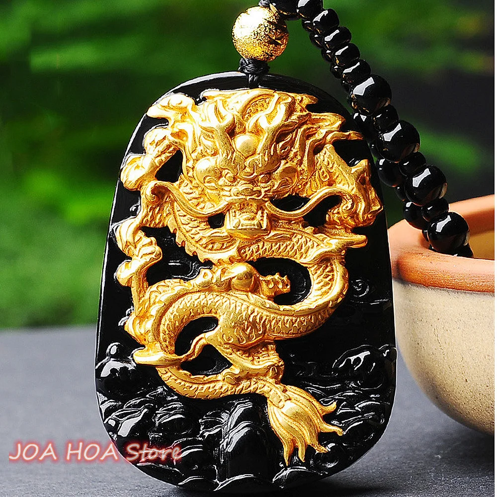 Natural Obsidian Zodiac Dragon Brand Necklace Hot Selling Gold Plated Pendant Longteng Four Seas Jewelry
Natural Obsidian Zodiac Dragon Brand Necklace Hot Selling Gold Plated Pendant Longteng Four Seas Jewelry