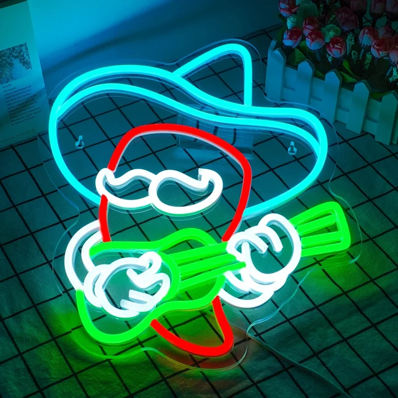 Hat Guitar Neon Sign Cowboy Neon Lights Chili Decorate Dimmable Led Neon Sign For Bar Bedroom Decoration Music Club Decor
Hat Guitar Neon Sign Cowboy Neon Lights Chili Decorate Dimmable Led Neon Sign For Bar Bedroom Decoration Music Club Decor
