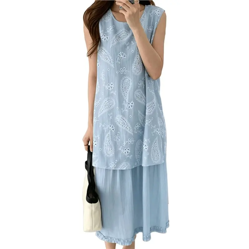 NEW-Women's Breezy Casual Sleeveless Sundress
NEW-Women's Breezy Casual Sleeveless Sundress