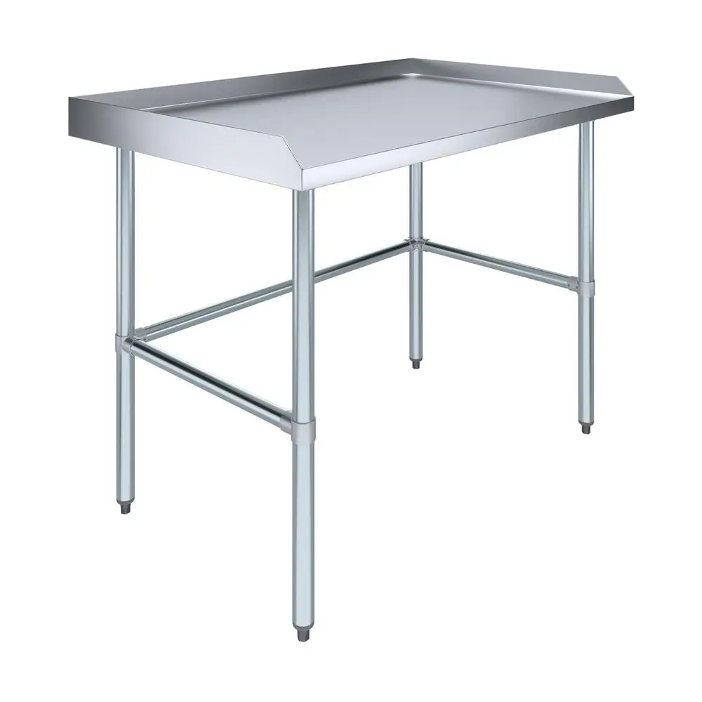 Commercial Work Table Open Base with Backsplash and Side Splashes Stainless Steel Prep Table for Kitchen, Restaurant, Garage, L
Commercial Work Table Open Base with Backsplash and Side Splashes Stainless Steel Prep Table for Kitchen, Restaurant, Garage, L