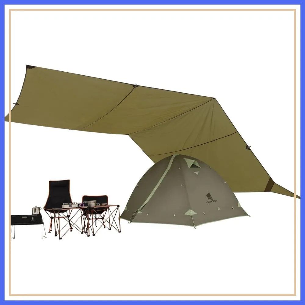 17x10 ft Large Camping Tarp Waterproof Flame Retardant Rain Fly Shelter for Hiking Travel Picnic
17x10 ft Large Camping Tarp Waterproof Flame Retardant Rain Fly Shelter for Hiking Travel Picnic