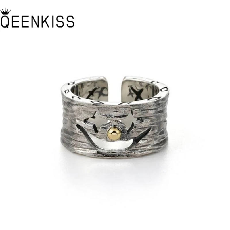 QEENKISS RG6767 Fine Jewelry Wholesale Fashion Male Man Single Birthday Wedding Gift Retro Clown 925 Sterling Silver Open Ring
QEENKISS RG6767 Fine Jewelry Wholesale Fashion Male Man Single Birthday Wedding Gift Retro Clown 925 Sterling Silver Open Ring
