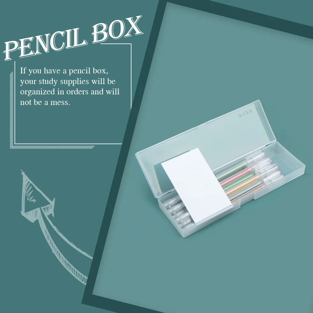 Portable Transparent Pencil Box Large Capacity Durable Stationery Organizer Pencil Storage Box for Students Watercolor Pigment 
Portable Transparent Pencil Box Large Capacity Durable Stationery Organizer Pencil Storage Box for Students Watercolor Pigment