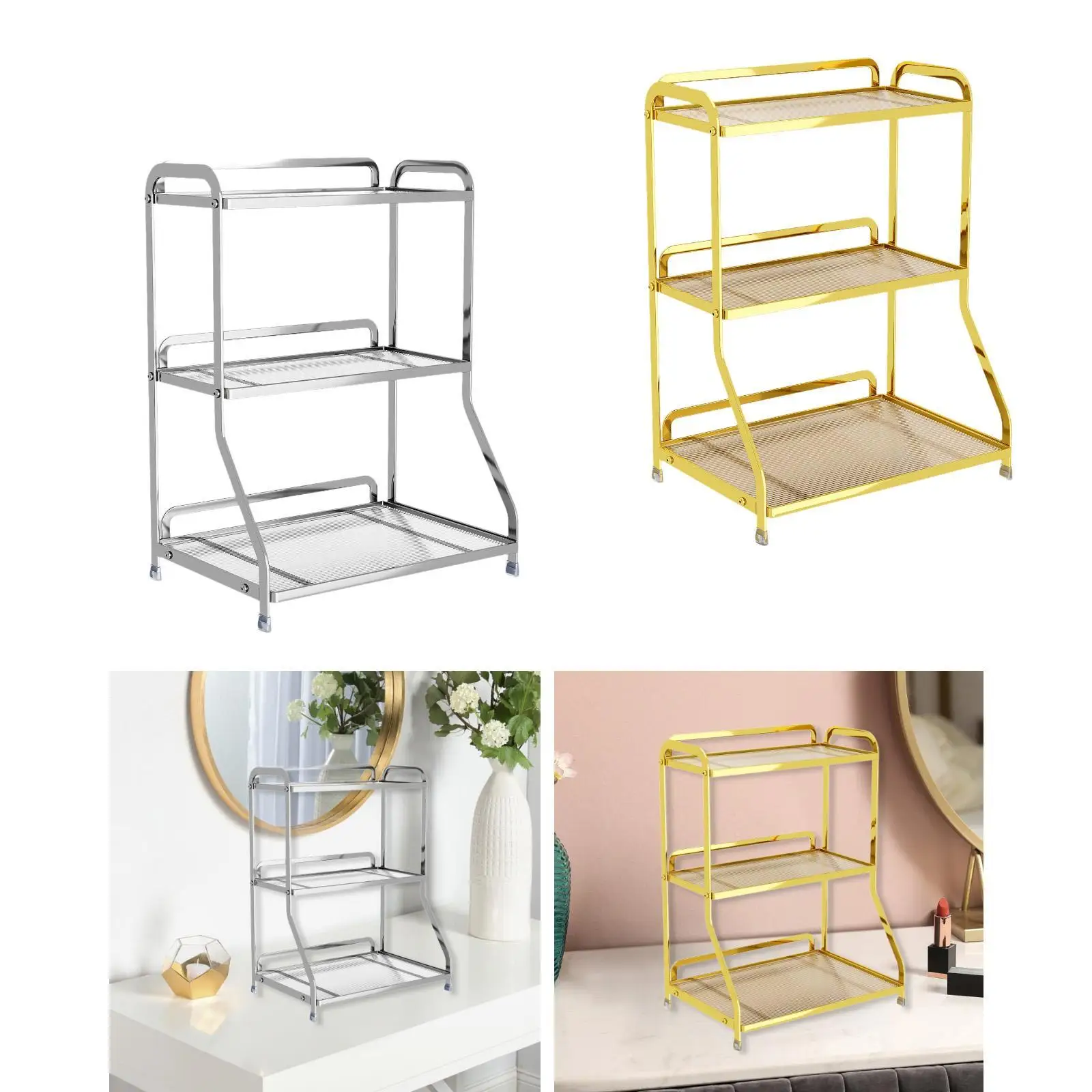 Bathroom Organizer Countertop Three Layer Multipurpose Cosmetic Display for Kitchen Dresser Makeup Vanity Storage Organization
Bathroom Organizer Countertop Three Layer Multipurpose Cosmetic Display for Kitchen Dresser Makeup Vanity Storage Organization
