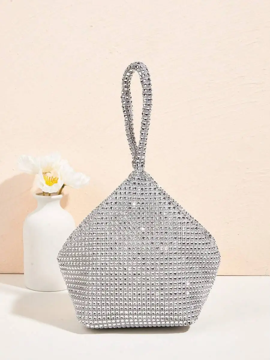 Rhinestone Bucket Bag Mini Drawstring Evening Clutch For Party Dinner Wedding
Rhinestone Bucket Bag Mini Drawstring Evening Clutch For Party Dinner Wedding