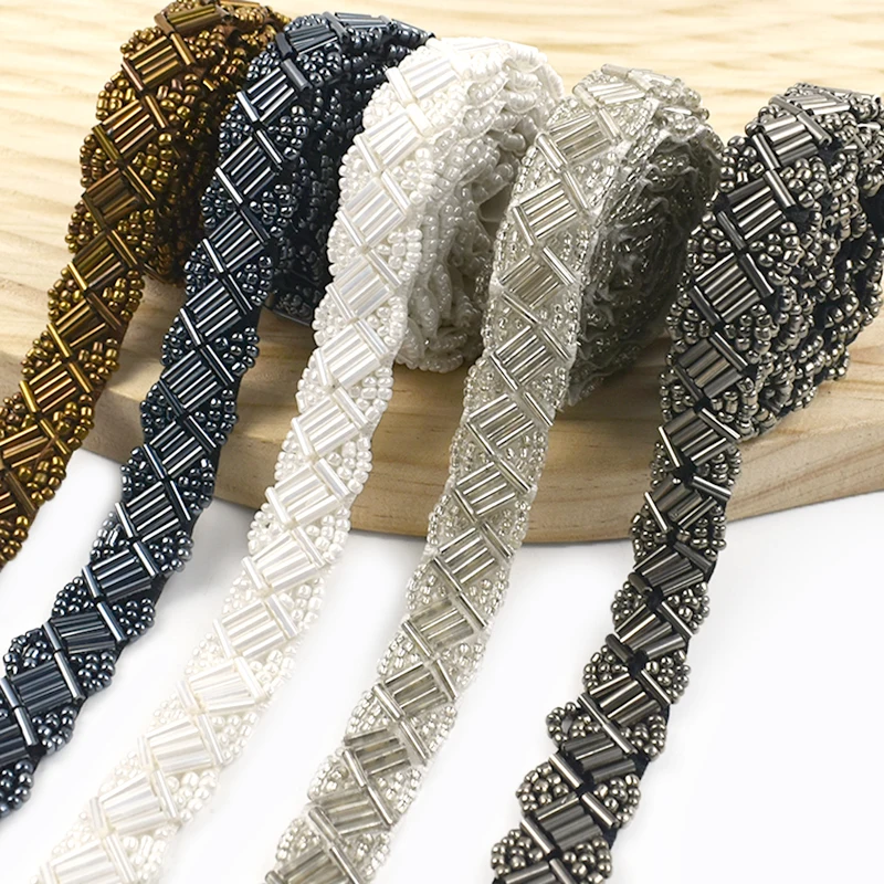 2/5Yards 15mm Beaded Lace Webbing Mesh Fringe Trim Fabric Wedding Dress Applique Ribbon Handmade Garment DIY Sewing Accessories
2/5Yards 15mm Beaded Lace Webbing Mesh Fringe Trim Fabric Wedding Dress Applique Ribbon Handmade Garment DIY Sewing Accessories