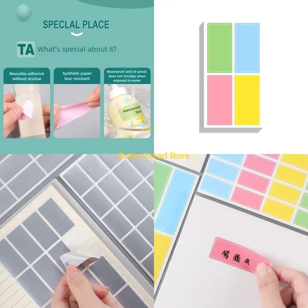 W89C Vibrant Writeable Name Sign Waterproof Adhesive Labels Color Coding Stickers for Children School Gear Organization
W89C Vibrant Writeable Name Sign Waterproof Adhesive Labels Color Coding Stickers for Children School Gear Organization
