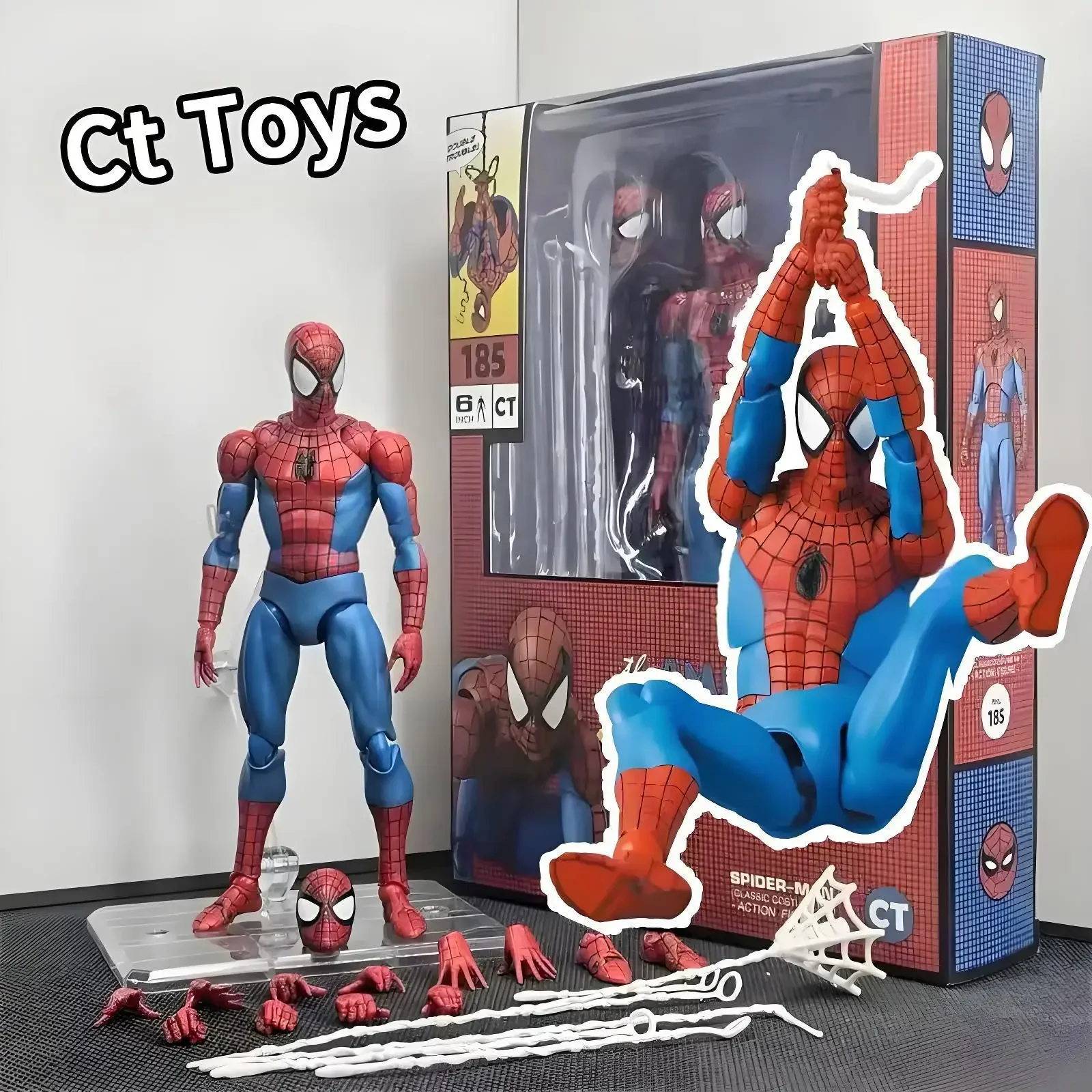 In Stock Ct Toys Spiderman Figure Mafex 185 The Amazing Spider-Man SHF Anime Action Figure Figurine Customized Model Gifts Toys
In Stock Ct Toys Spiderman Figure Mafex 185 The Amazing Spider-Man SHF Anime Action Figure Figurine Customized Model Gifts Toys
