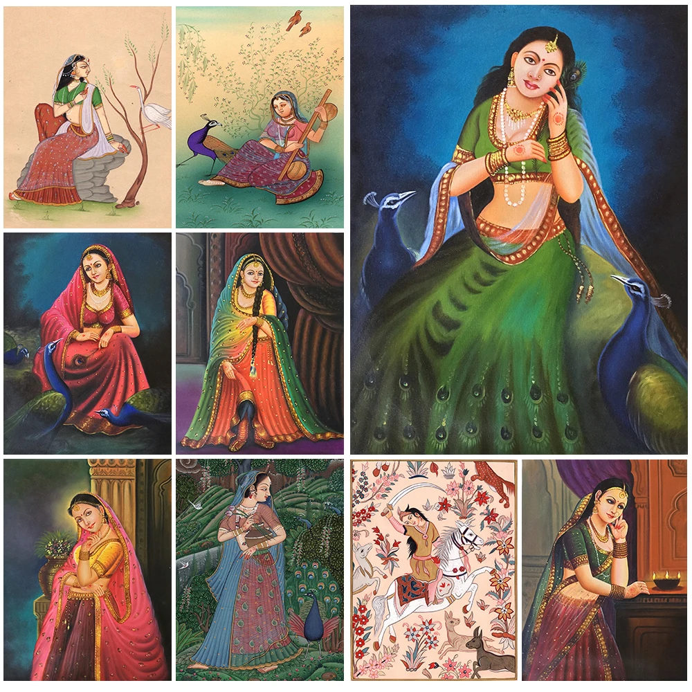 Индийская Этническая Настенная картина Rajasthani для гостиной скандинавский постер настенная Картина на холсте домашний Декор без рамки
Индийская Этническая Настенная картина Rajasthani для гостиной скандинавский постер настенная Картина на холсте домашний Декор без рамки